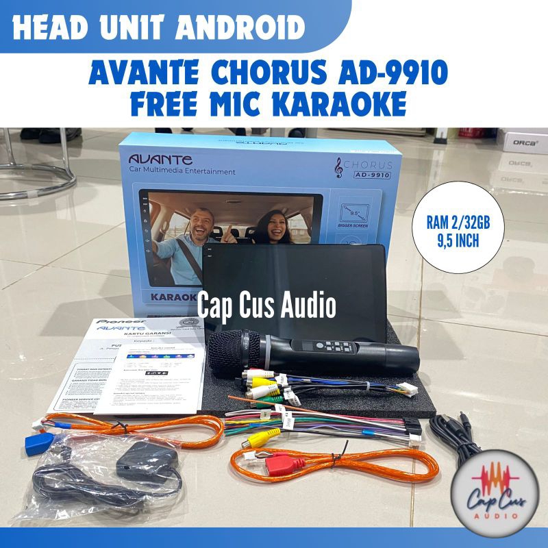 HEADUNIT ANDROD AVANTE CHORUS AD-9910 KAROKE