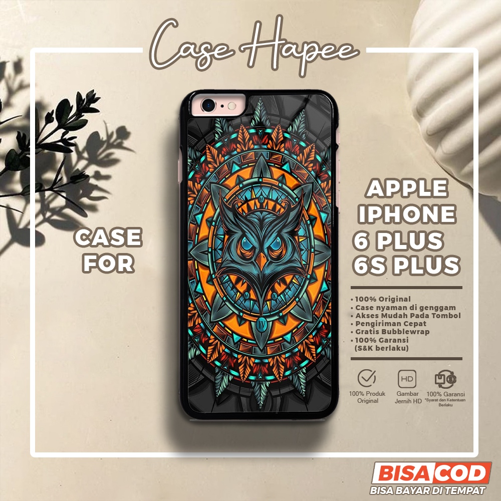 Case Iphone 6 Plus 6s Plus Casing Iphone 6 Plus 6s Plus [OWL] Casehapee Case Glossy Case Aesthetic C