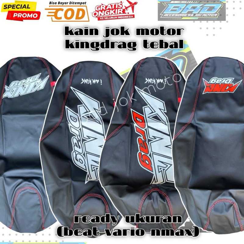 kain jok kingdrag / cover jok kingdrag malaysia / kingdrag beat vario 125 vario 150 sarung jok motor