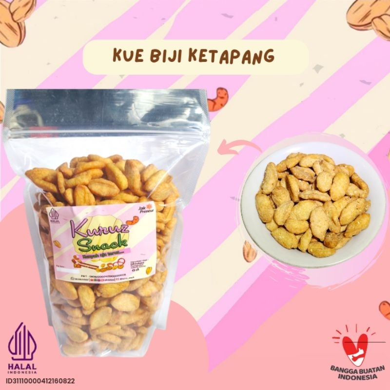 

Kue Biji Ketapang Kemasan Plastik 500gr