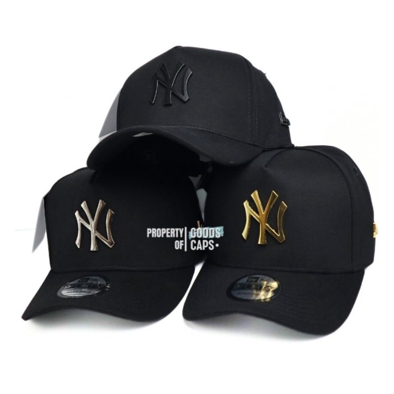 DISKON BRANDS FESTIVAL Topi Baseball NY Yankees Metal Badge Plat Besi MLB Full Tag Premium