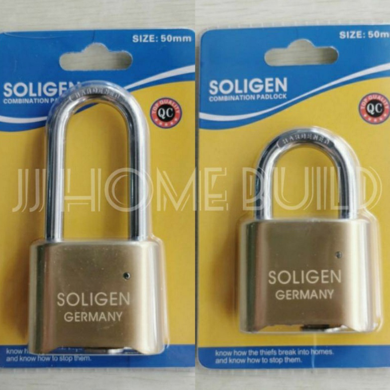 Penjualan Terbanyak Gembok Nomor SOLIGEN 5mm panjangpendek Gembok Kombinasi AngkaModel175 H