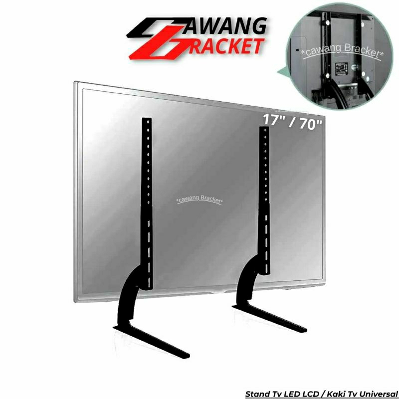 Kaki Tv Universal Stand kaki  17" - 70 inch Tv LED LCD Monitor