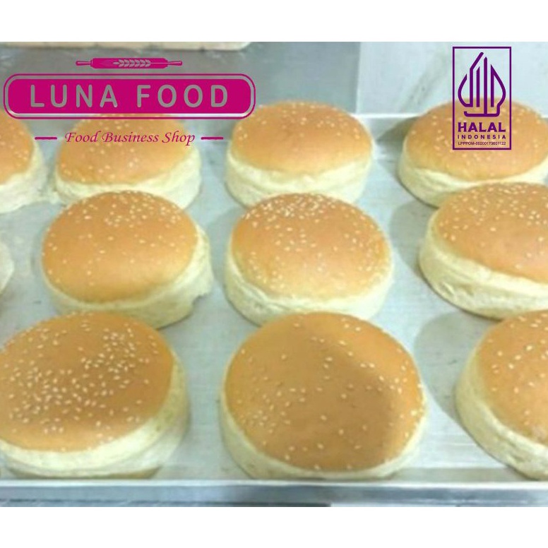 

PBD468 GROSIRJAKARTA PREMIUM kualitas Hotel Roti Burger Besar Wijen 12cm isi 1pcs