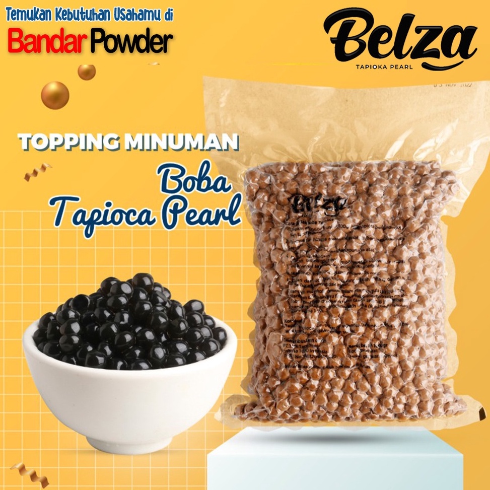 

HKJ451 Terbaru Tapioca Pearl 1kg Topping Minuman Belza Tapioka Bubble Bandar Powder