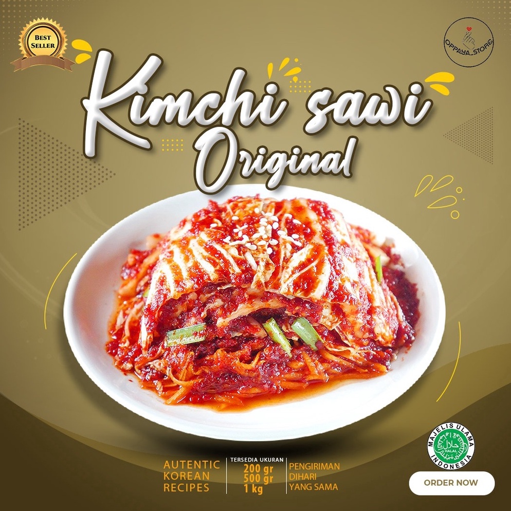 

MLD335 Fresh Kimchi Sawi 5 Gram Dibuat Oleh Chef Korea Asli