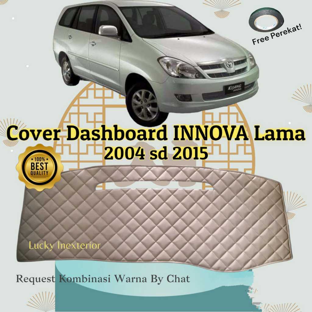 Cover Dashboard Toyota Kijang INNOVA Lama Kulit Premium Pelindung Alas Dasbor Interior Aksesoris