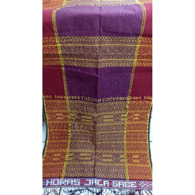 ulos hela merah marun jengkol surat badan