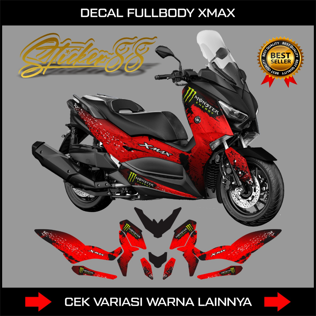 STICKER DECAL YAMAHA XMAX 250 FULL BODY GRAFIS PERTAMINA / DECAL XMAX 250 GRAFIS KEREN