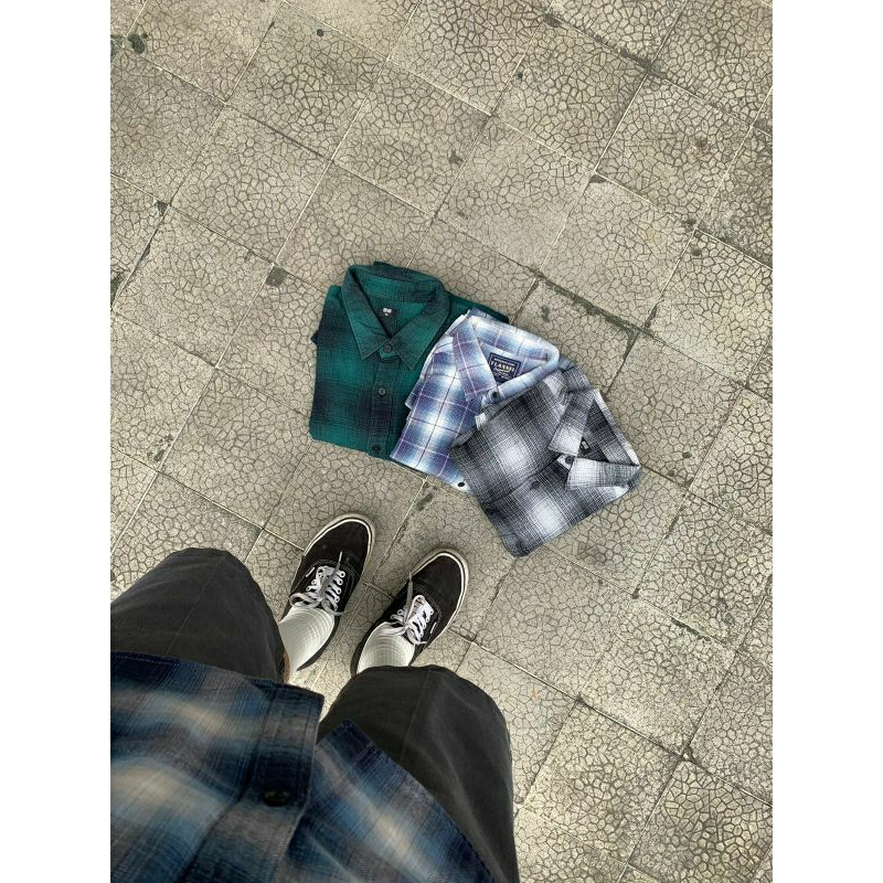 Uniqlo Veterano Flannel Blue