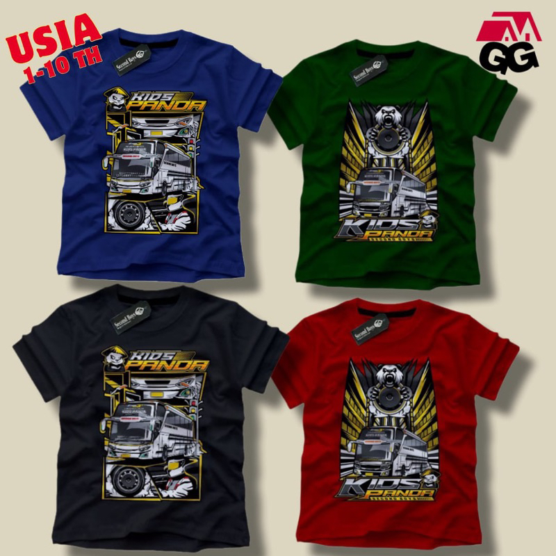 KAOS ANAK BUS PANDA ; KIDS PANDA