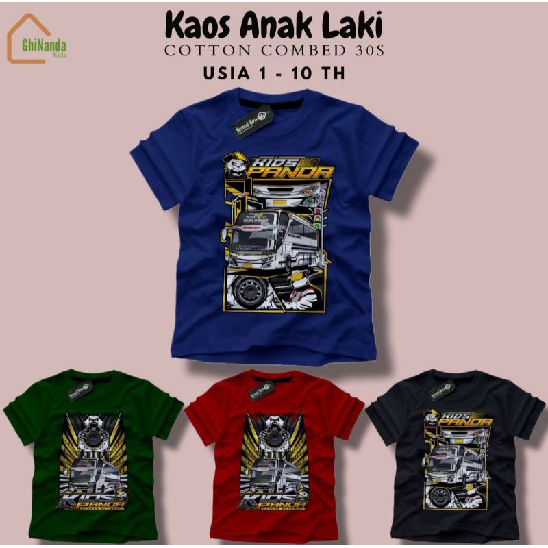 KAOS ANAK BUS, BUS PANDA KIDS