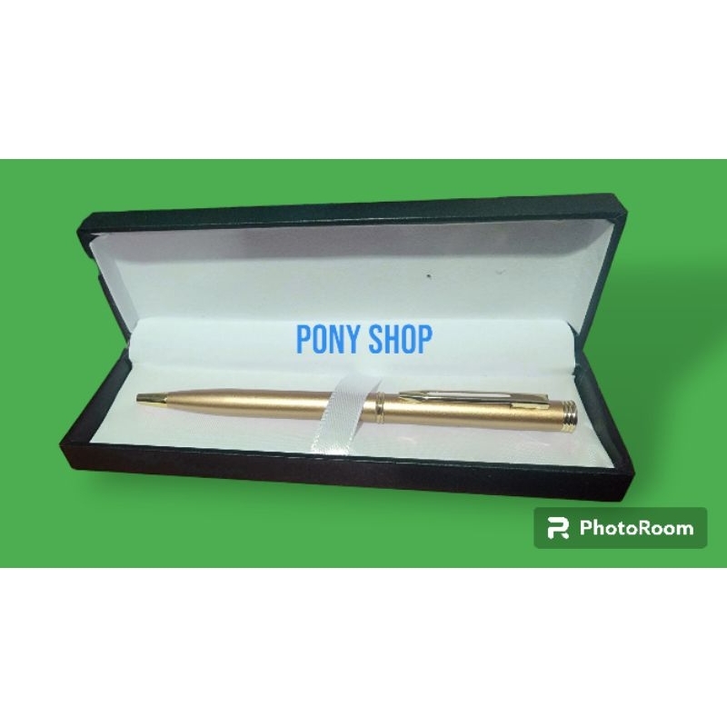 

Pen Souvenir /Giftset Pen Full Gold dengan Box Eksklusif Free Grafir Nama