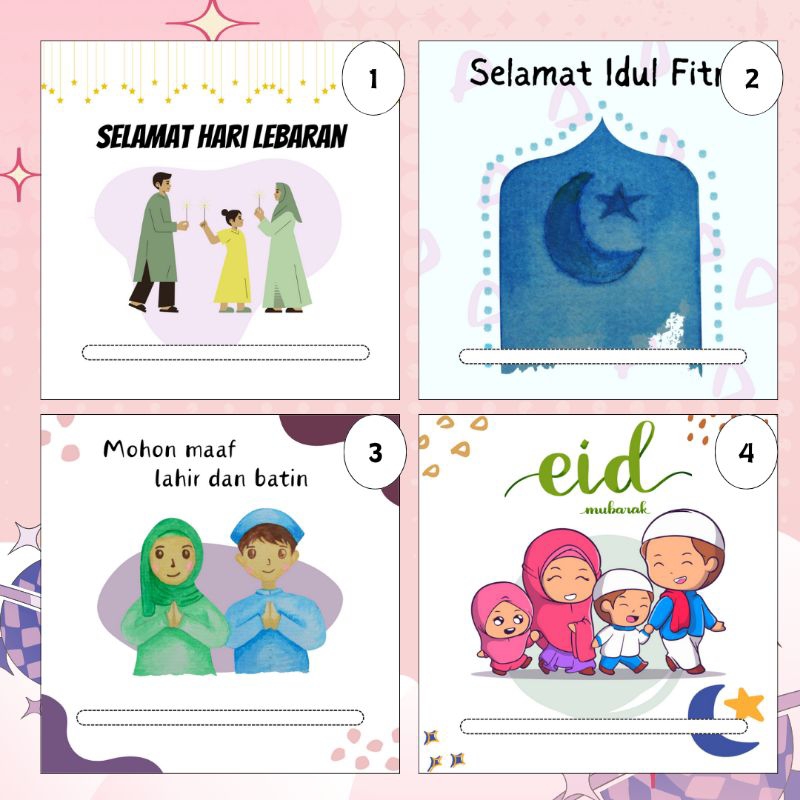 

Amplop Sedotan Lebaran Unik Lucu Siap Pakai