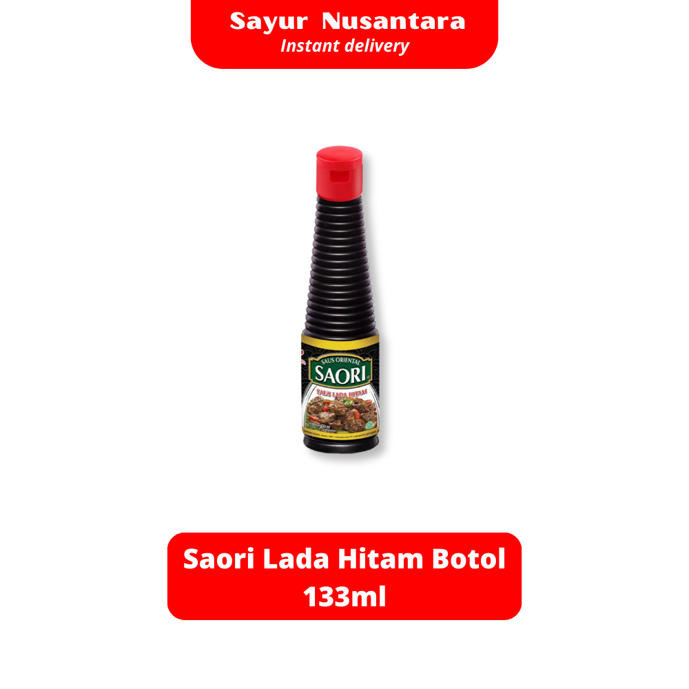 

Saori Lada Hitam Botol 133ml - Sayur Nusantara