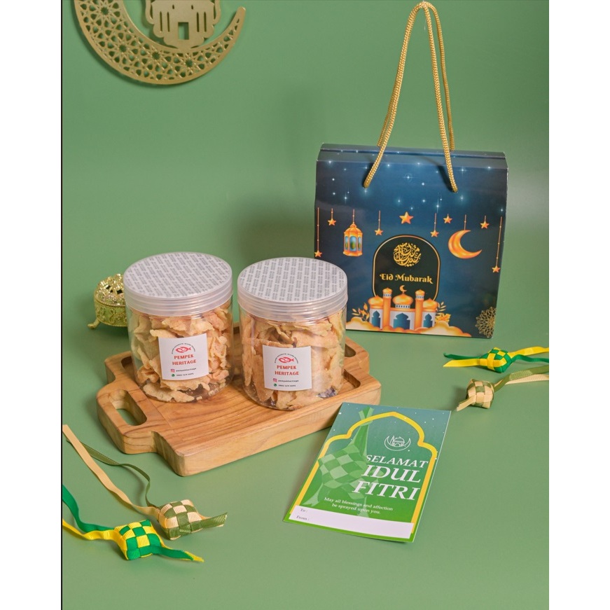 

HAMPERS PARCEL PAKET HANTARAN LEBARAN IDUL FITRI RAMADHAN PEMPEK CRISPY BOX