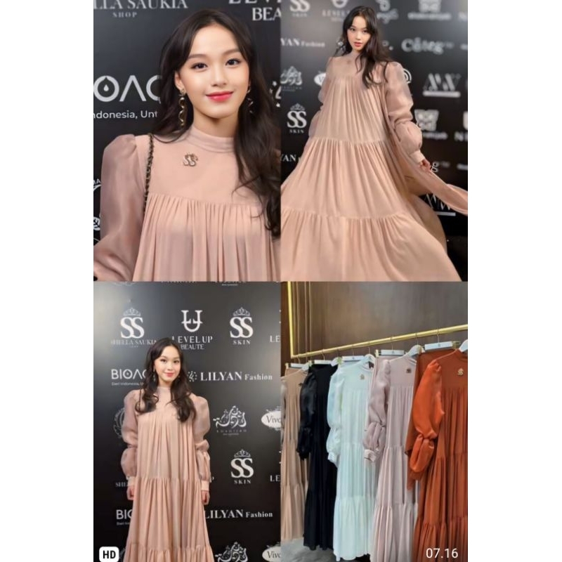 shellasaukia dress set hijab organza