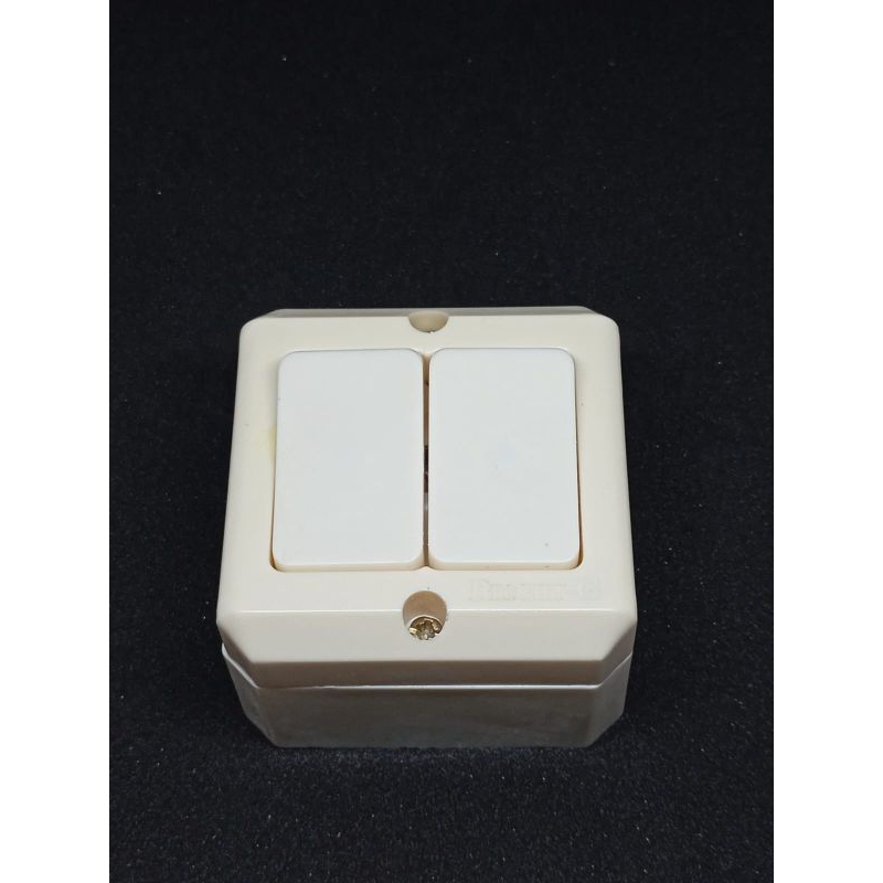 Saklar Seri / Saklar Double Tempel (OB) Bright-G
