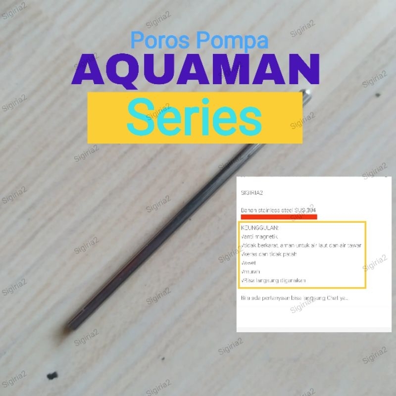 Poros as pompa AQUAMAN Series Aquarium Kolam Hidroponik