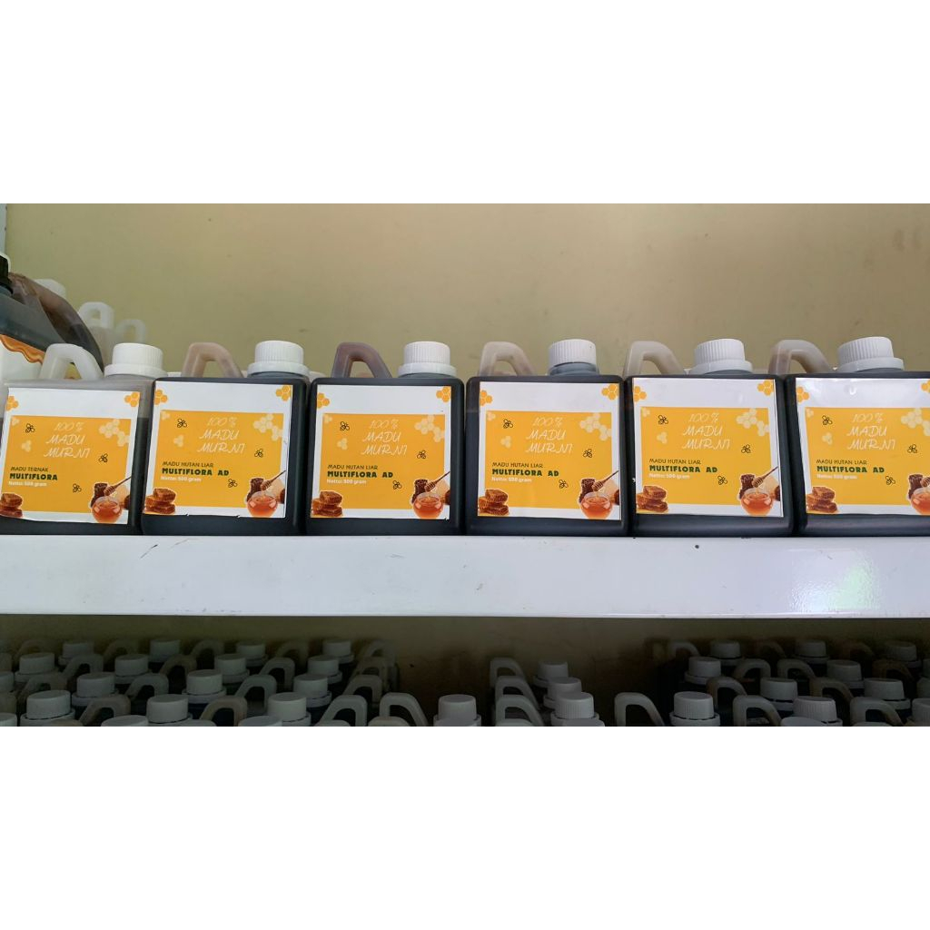 

Madu Asli Multiflora Madu Murni Lebah Ternak 500 Gram