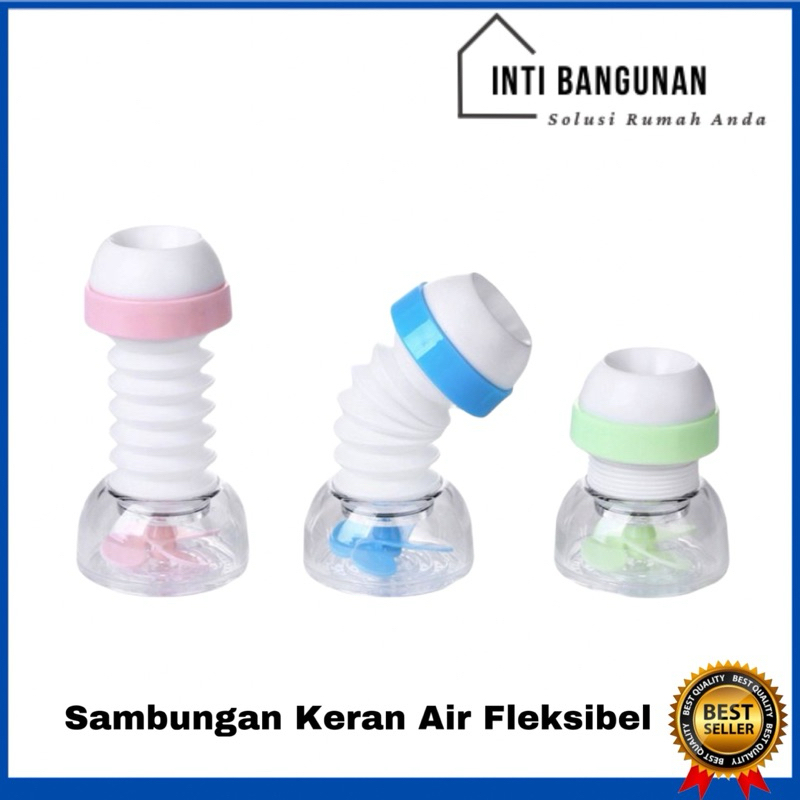Sambungan Keran Air Fleksibel Spray Kipas Ujung Kran Flexible Shower