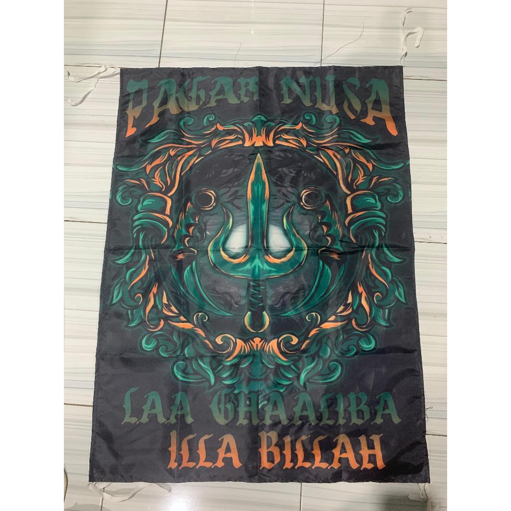 BENDERA PSNU II FLAG PAGAR NUSA  ,BONUS GELANG DAN STIKER