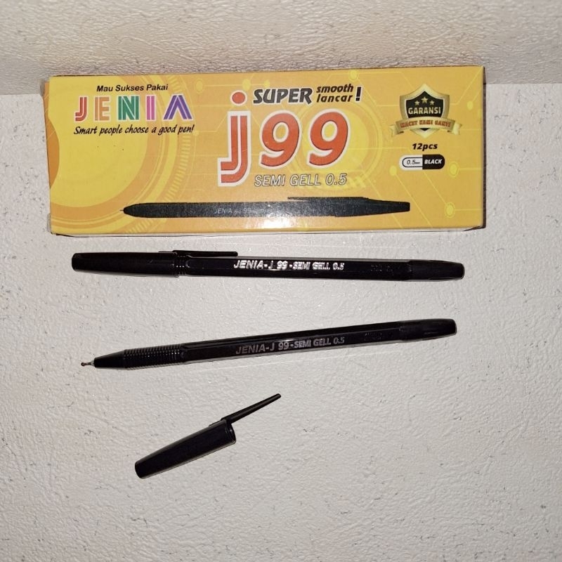 

Pulpen murah semi gel 0.5mm JENIA J99/PERPAK