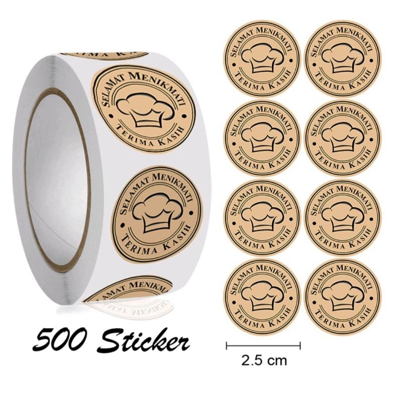 

ROLL Stiker Selamat Menikmati | Stiker Makanan Sticker Selamat Menikmati Stiker Serbaguna