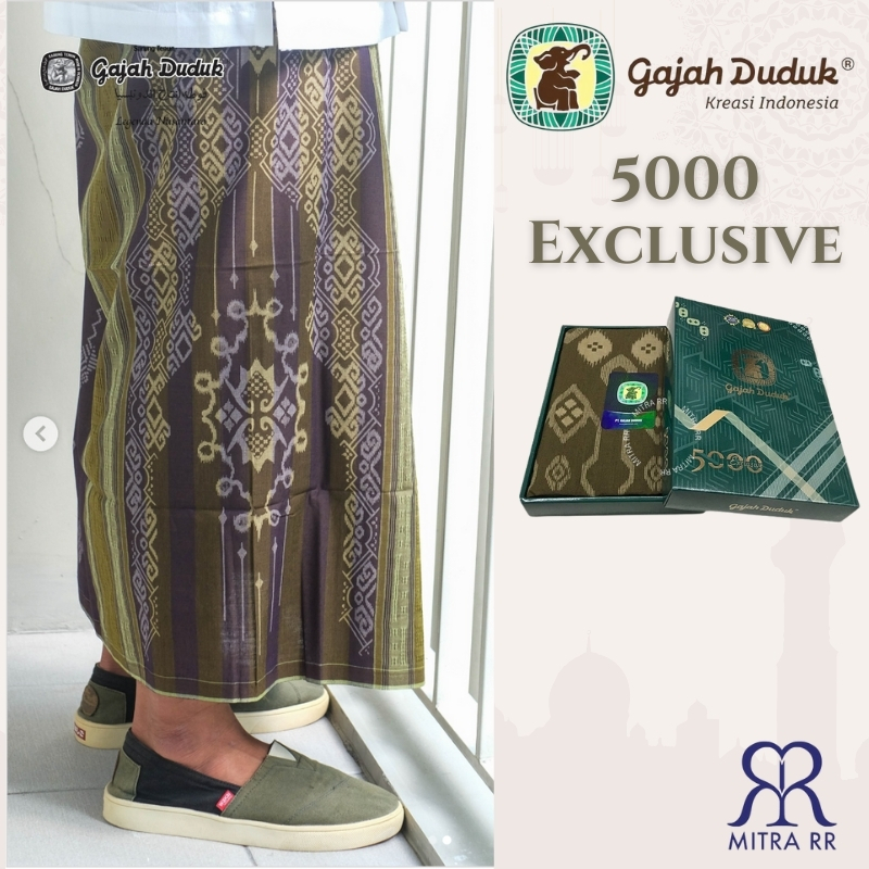Sarung  Gajah Duduk 5000 Exclusive | Sarung Tenun Dewasa Ecer Grosir