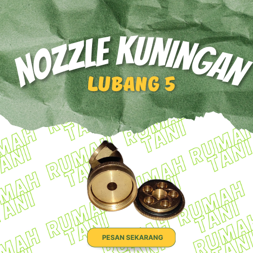 spuyer nozzle semprotan air kuningan lubang 5