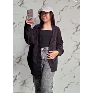 Cardigan Rajut Premium / Cardigan Tanpa Kancing / Cardigan Nella / Cardigan Tebal