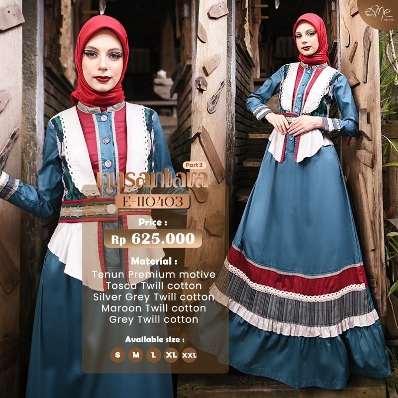 Esme Fashion E - 110403 / Esme Nusantara / Gamis Kekinian