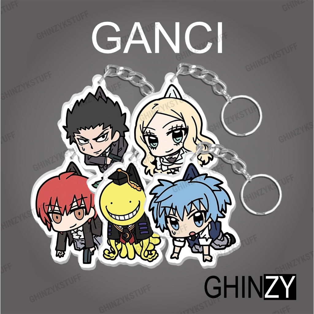 Gantungan Kunci Ganci Anime Akrilik Ansatsu Kyoushitsu Assassination Classroom Seri 1 Karma Nagisa G
