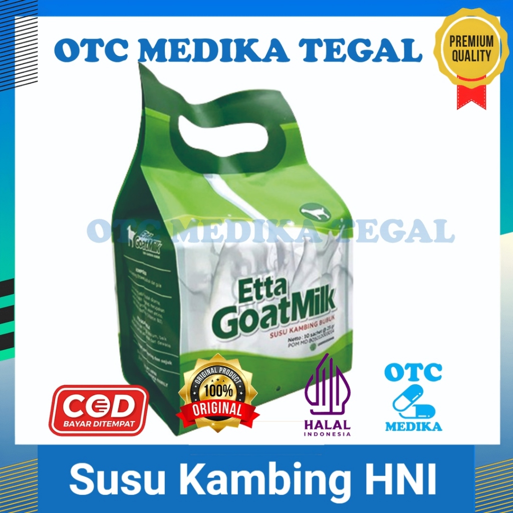 

Susu Kambing murni Susu untuk kesehatan ,Susu Kambing HNI isi 10 bungkus/ ETTA GOAT MILK (EGM)