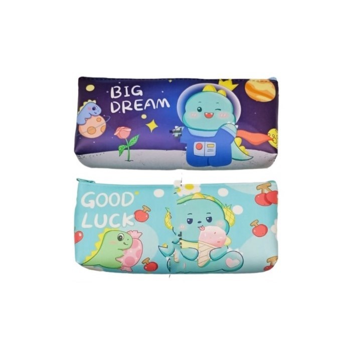 

Kotak Tempat Pensil Kain Resleting Motif Dinosaurus Mermaid Kucing MURAH