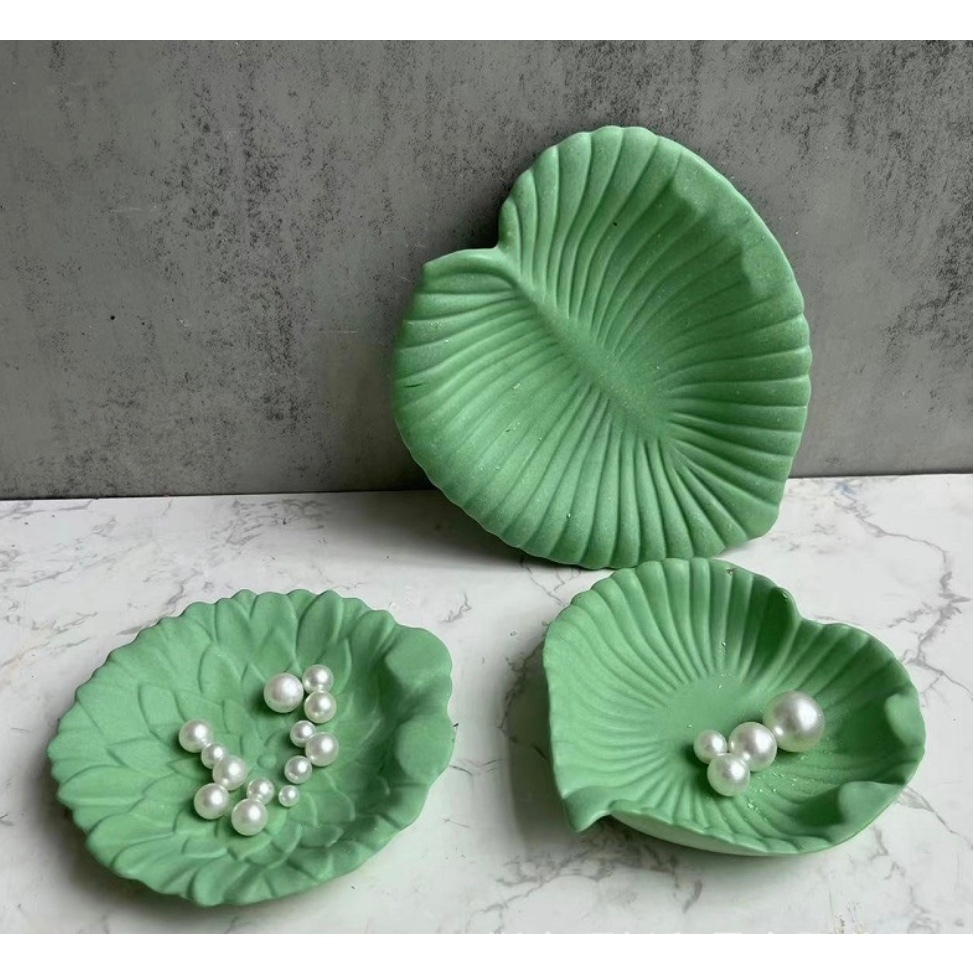 Malili | Cetakan Silikon | Cetakan Semen | Cetakan Resin | Daun Hijau Cekung