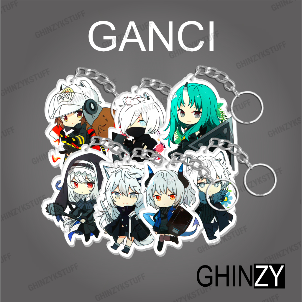 Gantungan Kunci Ganci Anime Akrilik ARKNIGHTS Seri 3 Lappland Hoshiguma Ghinzykstuff