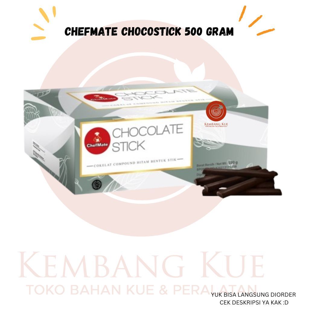 

Chefmate chocostick 500 gram / coklat stick