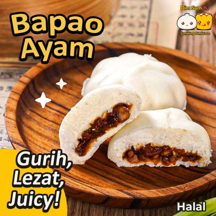 

MURAH !! Bapao Ayam Gurih Lembut Sarapan Snack Dim Sum