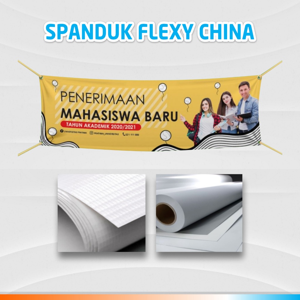CETAK SPANDUK FLEXI / SPANDUK BAHAN FLEXI 280 GSM