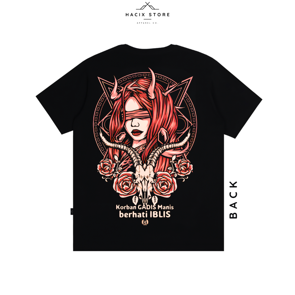 Hacix Store - Baju Atasan Kaos Distro Pria Lengan Pendek Terbaru Keren Pluralisme Baphomet Humanity