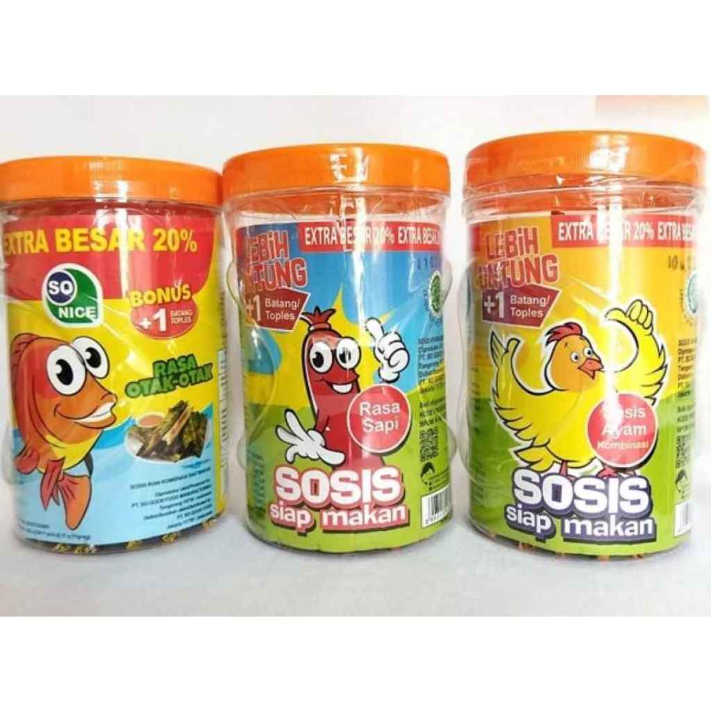 

So nice sosis siap makan 1 toples Promo 24+1 pcs