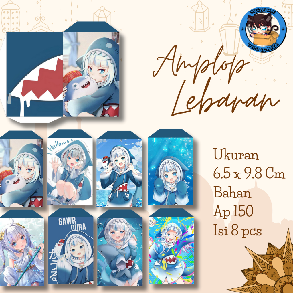 

amplop hololive gawr gura