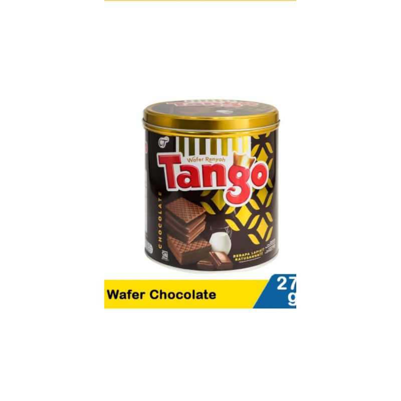 

Tango wafer Chocolate coklat & vanila Kaleng 270 g