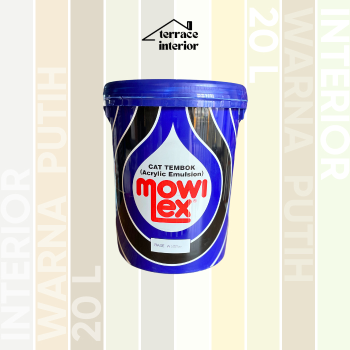 Cat Tembok Mowilex Emulsion warna Putih 20 L