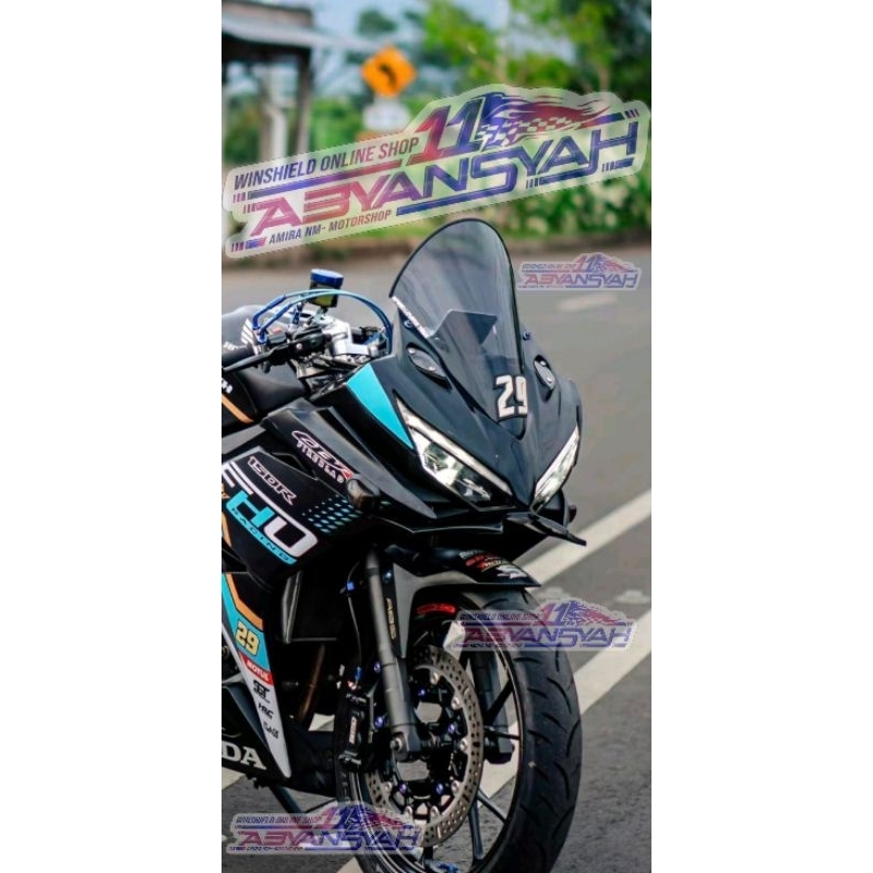 Windshield CBR150 K45N Model Baru Full Jenong Tinggi. Visor CBR K45N Super Jenong Tinggi. Free List 
