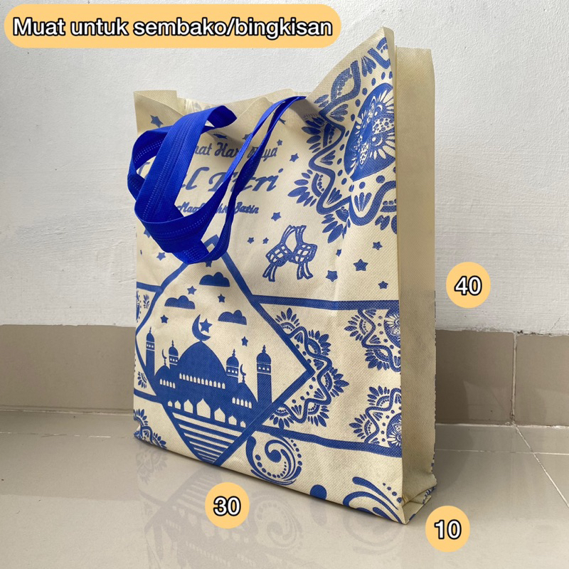 

Paket hemat 1 lusin tas kain spunbond (12pcs) 40x30 edisi lebaran