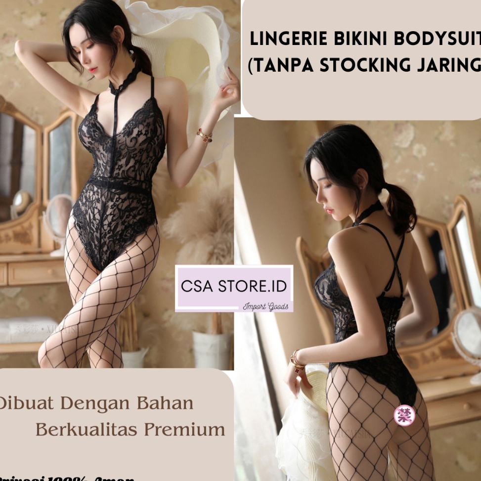 ART V27R Lingerie Bikini Seksi Hot BodySuit Sexy Transparan Baju Tidur Wanita  SLG3
