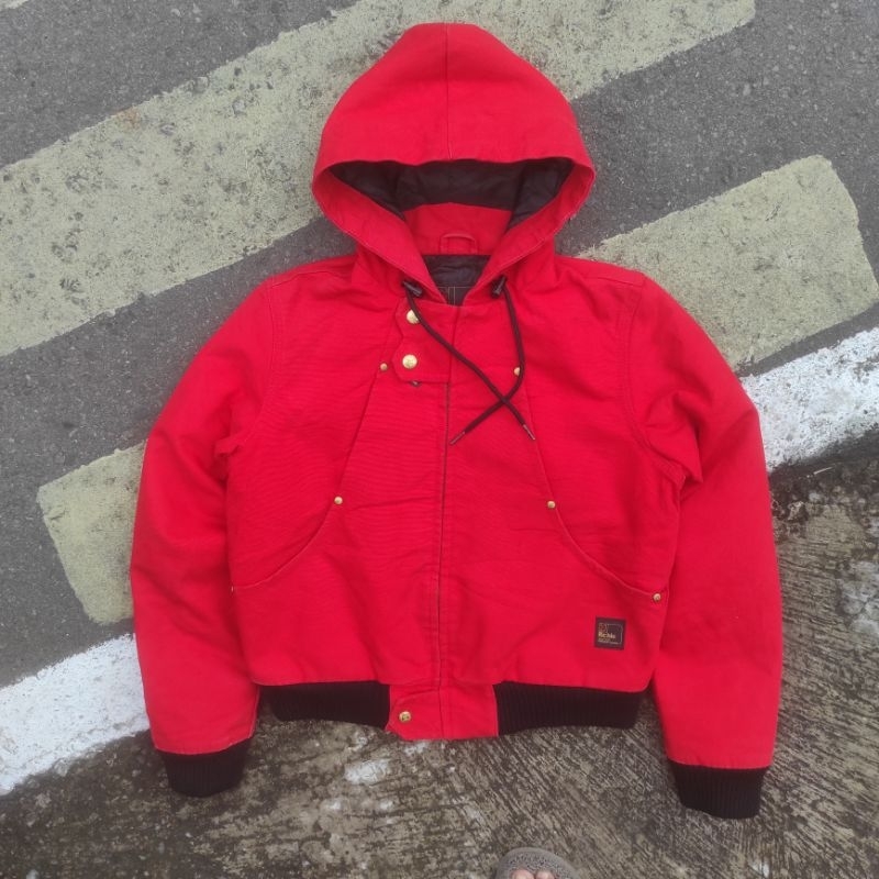 JAKET CANVAS DUCK DETROIT MICHIGAN CARPENTER RICHLU HOODIE WORK SPORT WEAR BIG POCKET