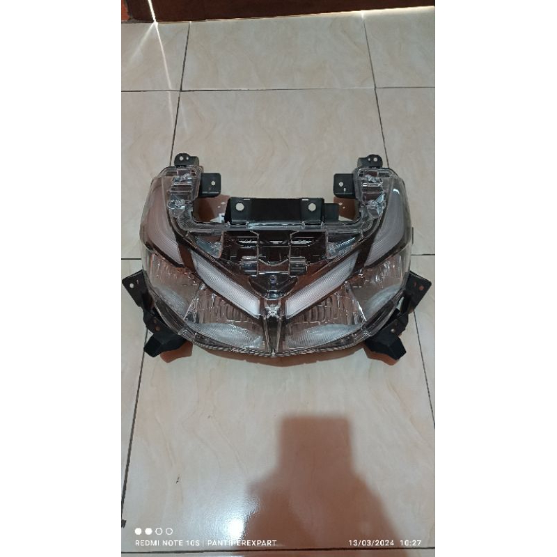 headlamp aerox new original baru dealer